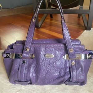 JillStuart purple Italian leather handbag